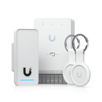 UA-G3-SK. Paquete UBIQUITI compuesto por UA-HUB-MINI + UA-G3 + 2 mandos colgantes de bolsillo Unifi-Access