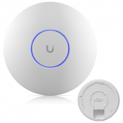 U6-ENTERPRISE UBIQUITI Doble banda 4x4 WiFi 6E Puertos 1-2500 y 10Gbps Frecuencias 2,4/5/6GHz Antenas 6/5/3dBi Alimentación PoE 48V/22W requerida