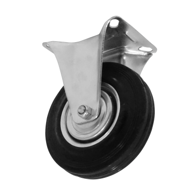 RUEDA-5 Rueda 5-pulgadas Fija Negra Soporta-125Kg 85x100x155mm
