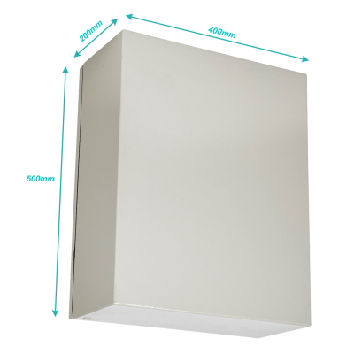 SA7535 500x400x200mm 1 puerta sin cerradura Armario Metálico IP54 Crema