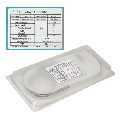 DIVA-08 1x8 SC/APC Divisor 50cm PLC p/XGPON G657A1 0,9mm 1260-1650nm