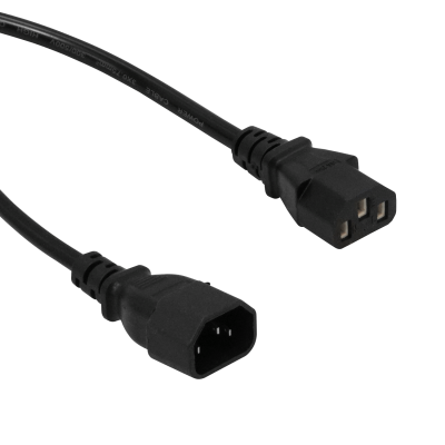 NCMC ULINK Cable de Alimentación Macho-Hembra C13 a C14 3x0,75mm2 6A Longitud 1,8 Metros