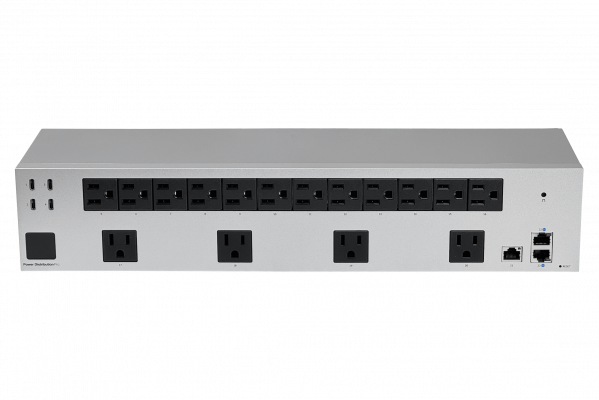 USP-PDU-PRO UBIQUITI unidad de distribución de energía de 125VAC con 16 tomas americanas, 4 puertos USB-C, 4 puertos LAN, gestión IP, formato rack