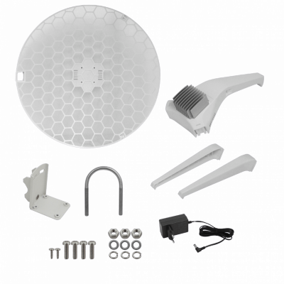 LHGXL-52AC MIKROTIK Antena Parabolica 2,4/5GHz 27/18dBi 1-Puerto 1000 1-SFP L3 550mm-Diametro incluye24V