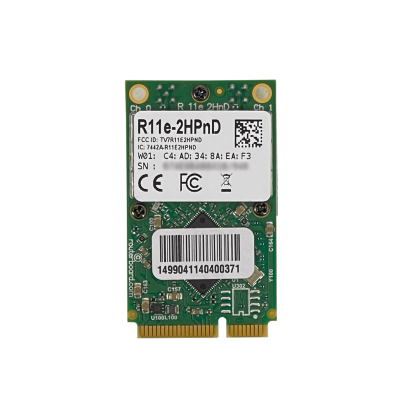 R11E-2HPND MIKROTIK 2-MMCX 30DBM 2,4GHZ B/G/N 1000MW ATHEROS AR9580 TARJETA MINIPCIE