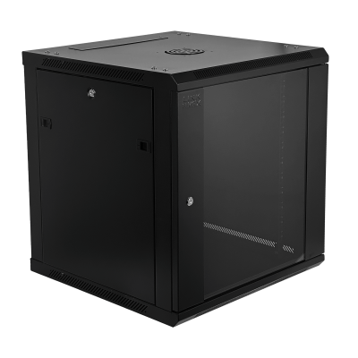 RK12-6LD LINKMADE Desmontable 12 Unidades 60cm de Profundidad Armario Rack de Pared en Negro