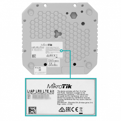 LTAP-LR8-LTE-KIT MIKROTIK LR8+LTE 2-Sim GPS WiFi-2,4GHz 2x2-2dBi 1-1000 RouterOS-L4 USB