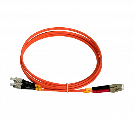 JFMLF2 Latiguillo de fibra óptica dúplex multimodo OM1 LC-FC 62.5/125µm LSZH 2 metros