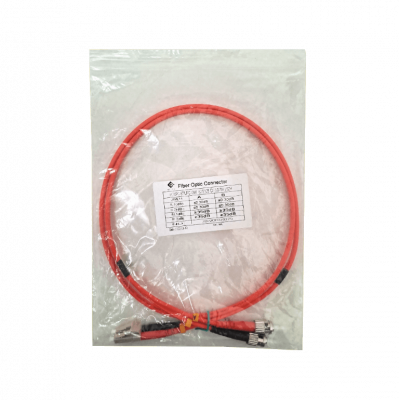 JFMLT1. 1mt LC-ST OM1 MultiModo MM Duplex Jumper Fibra 3.0mm 62.5/125um LSZH