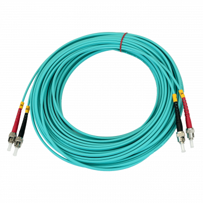 JF3TT15 15mt ST-ST OM3 Multimodo MM Duplex Jumper Fibra 3.0mm 50/125um LSZH