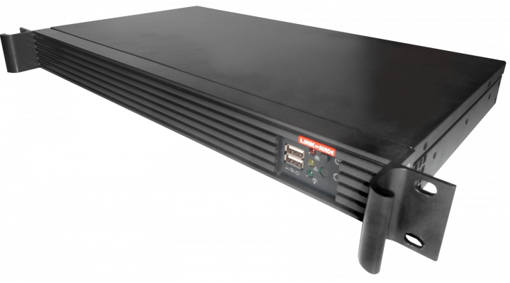 RAG-1U LINKMADE Carcasa Rack 1U para 2 Discos Duros y 1 Bahía 5.25 Mini-ITX sin Fuente de Alimentación REQ/FATX-1U