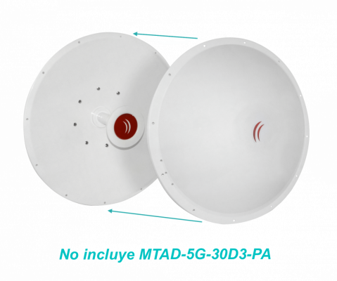 MTRADC MIKROTIK Cubierta Protectora Radomo para MTAD-5G-30D3 700mm con Tornillería Incluida