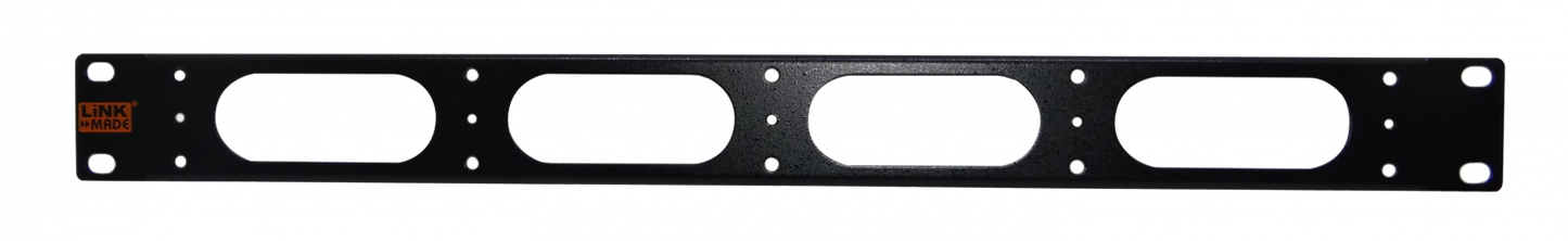 RAP-1A LINKMADE Panel Ciego para Rack de 1U con Ventilación, fabricado en Acero, color Negro
