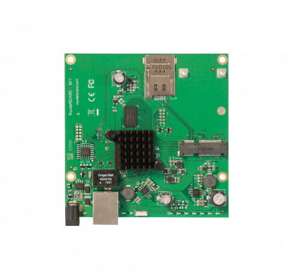 M11G MIKROTIK 1-MiniPCIe 1-Gigabit SIMCard 2x800MHz 256mb L4 105x110mm 10-30V