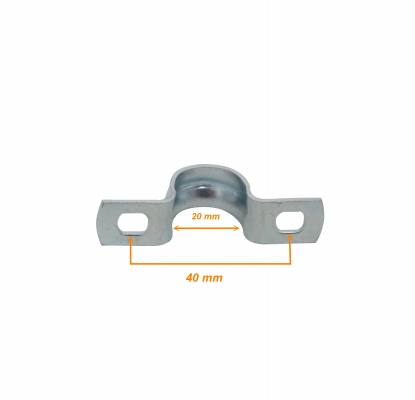 EMT20-A2 20mm unitario 2-T Sujeción 1,2x15mm Grapa para Tubo Conduit Metálico Rígido