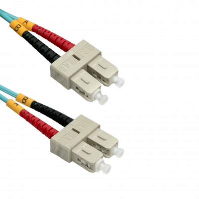 JF3CC2 2mt SC-SC OM3 MultiModo MM Duplex Jumper Fibra 3.0mm 50/125um LSZH