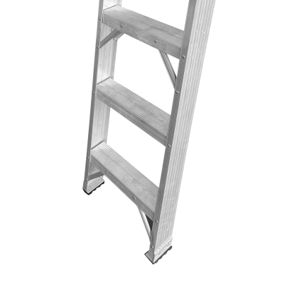 ESLA-414 Escalera Recta de Aluminio 4,2mt 140kg 14-Escalones Altura Total 4.28mt