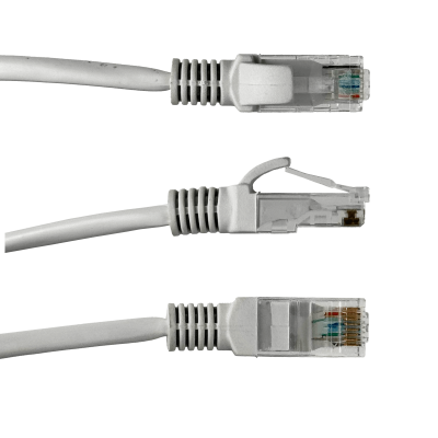 CPG-2 2mt Gris Cable Patch Cord Multifilar CCA Aleacion RJ45 inyectado Cat5E
