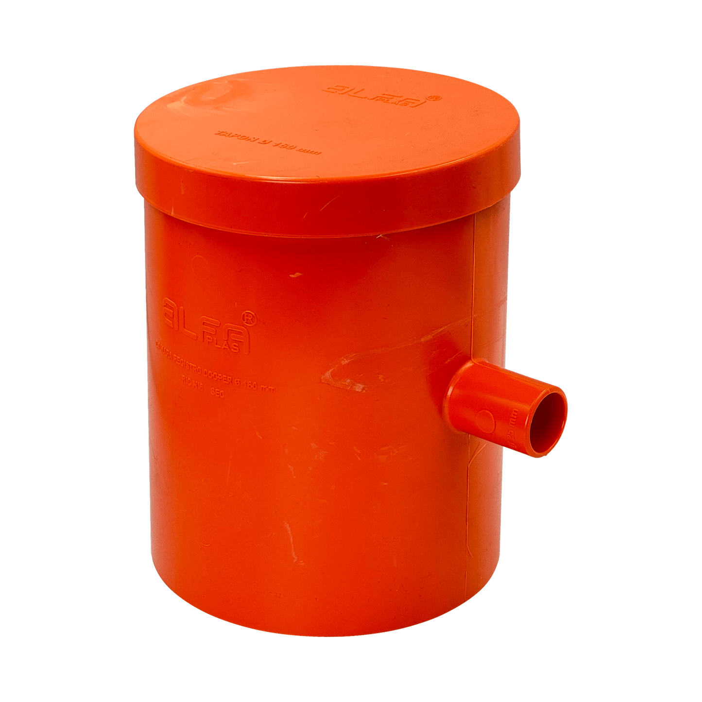 NVC160 160x25mm Naranja Cámara de inspección con tapa de PVC y certificación SEC