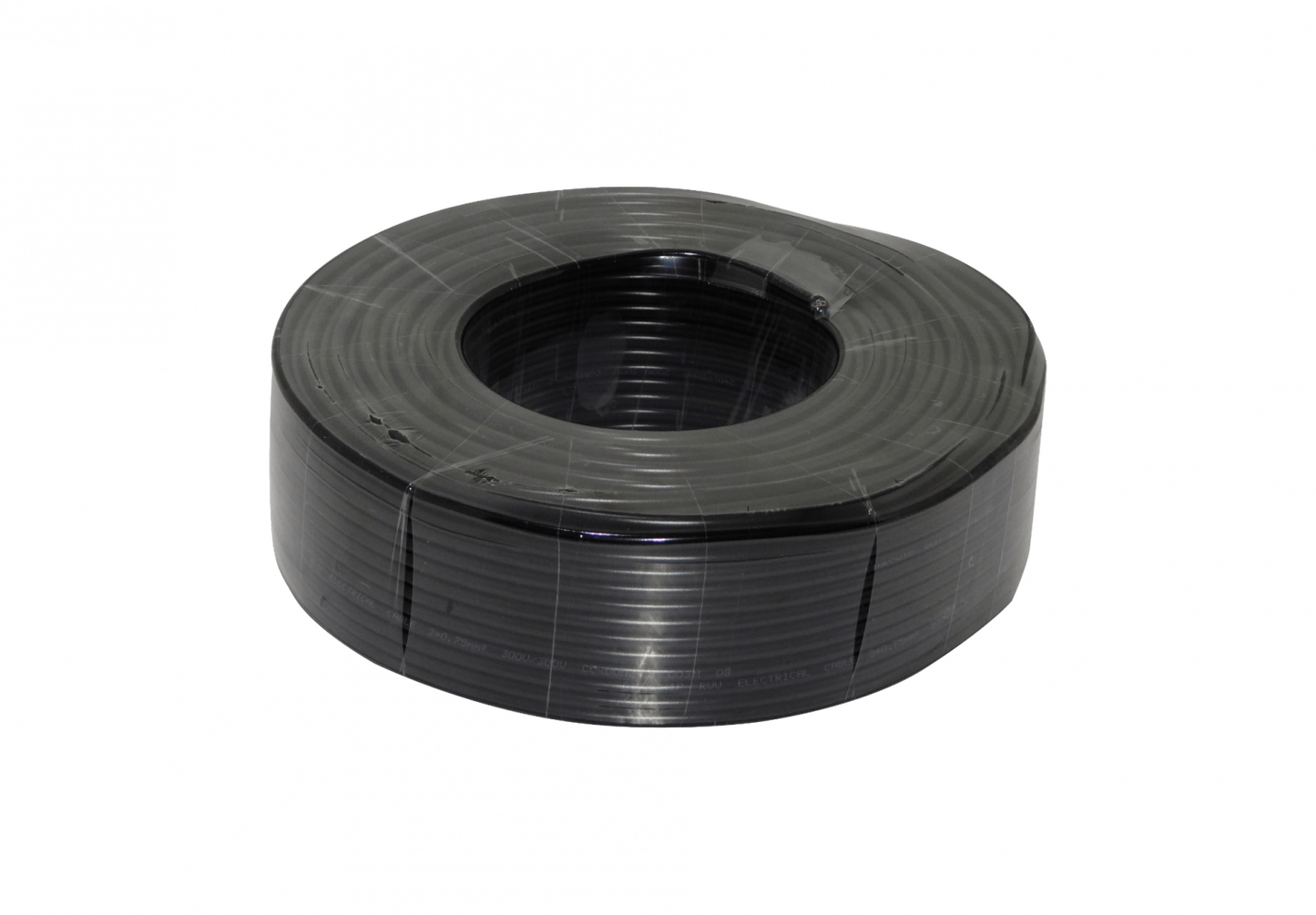 CORDON7-2 Negro 2x0,75mm 100 metros Conductor Eléctrico RVV 4-6AMP 2x0.75mm PVC