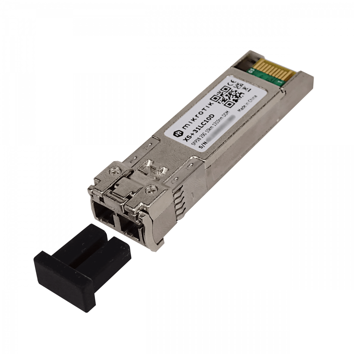 XS+31LC10D MIKROTIK 2-LC 1G/10G/25Gbps Monomodo 10km 1310nm SFP+ SFP28 Fibra Óptica Monomodo