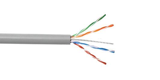 CBP-UG3 LINKCHIP Cable UTP Categoría 5e Unifilar de Cobre Calibre AWG26/0,45mm con Cubierta de PVC Gris en Bobina de 305m