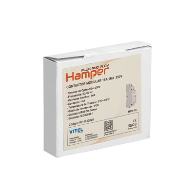 CONTA-16 HAMPER 16A Interruptor de Potencia Monofásico Modular 230/400V 1NA IP20 Homologado-SEC