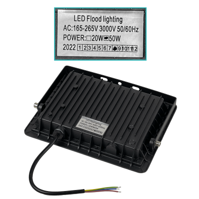 LP50W 50W 900lm 120º 165-265VAC Iluminación-Blanca LED para Exteriores IP66