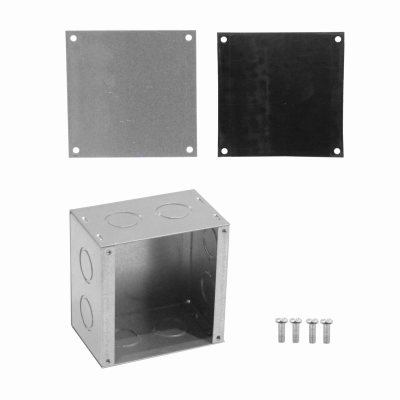 FPCWM-3 A11 Caja 100x100x65mm c/Tapa-102x102mm Zincada Metalica