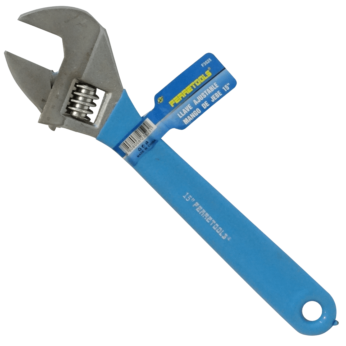 SPAN-15 Llave Ajustable de 15 Pulgadas con Apertura Máxima Hexagonal de 45mm y Longitud Total de 380mm