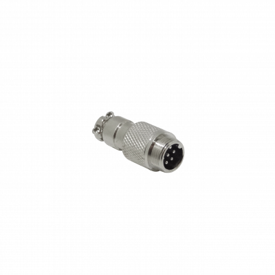GX12MV-7 7-pin Macho Volante Conector Metalico GX12 Soldable Aviacion