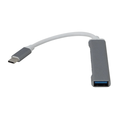 USBC-HUB4 USB3.0 USB-CM CONCENTRADOR-4-AH Aluminio Cable-4cm