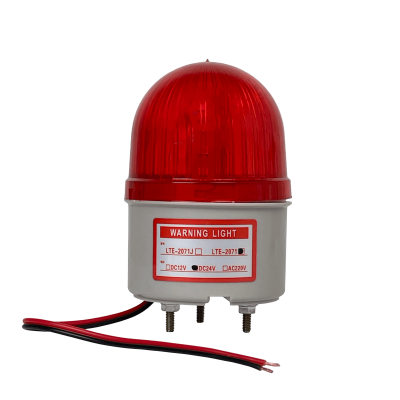 LTE-2071-24 Baliza Rojo 24VDC LED Exterior Diametro-6,7cm Altura-10cm