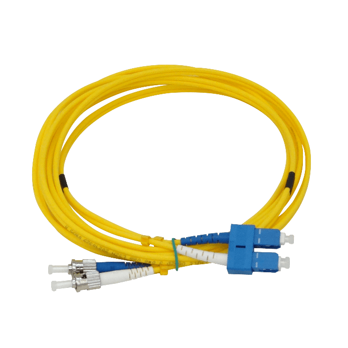 JFSTC3 Cable de Fibra Óptica Monomodo Dúplex ST/UPC-SC/UPC de 3 metros 9/125µm 3mm