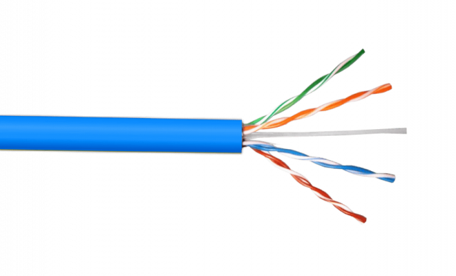 CBP-MA3 LINKCHIP Cable de cobre trenzado categoría 5e azul para interiores 24AWG UTP 305 metros