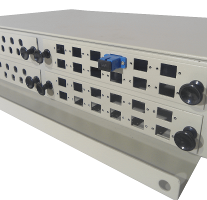 FASC SC-SC Azul SM SX-Simplex Copla p/Fibra Adaptador p/Cabecera-CL/Caja