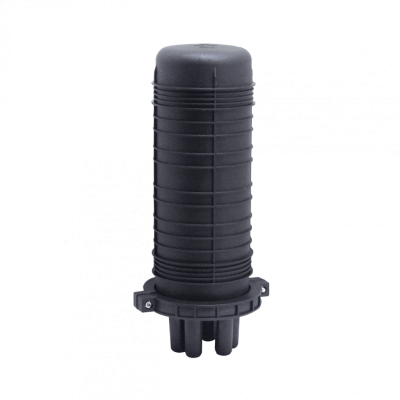 MUFA-35 Cierre de Empalme Vertical Tipo Domo para 36 Fusiones con 1/6 Charolas de 23x56cm y 6 Puertos de 27mm