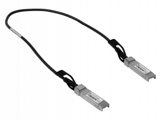 UDC-0 UBIQUITI Latiguillo de cobre de conexión directa SFP+ a 10 Gbps, longitud de 0,5 metros, modelo UACC-DAC-SFP10-0.5M.