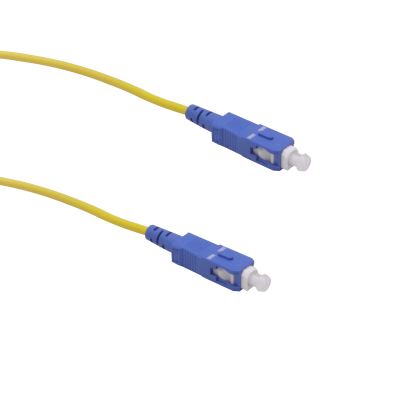 JFSCC3X-4 juego de 4 unidades de cable jumper simplex de fibra óptica monomodo SC-SC/UPC de 3 metros, núcleo 9/125um, diámetro exterior 3mm