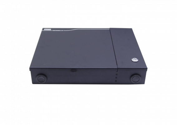 CFM-TFCL Caja Mural Negra para Fibra Óptica 24 Puertos SC/LC y ST/FC 423x325mm con 4 Adaptadores SC/APC