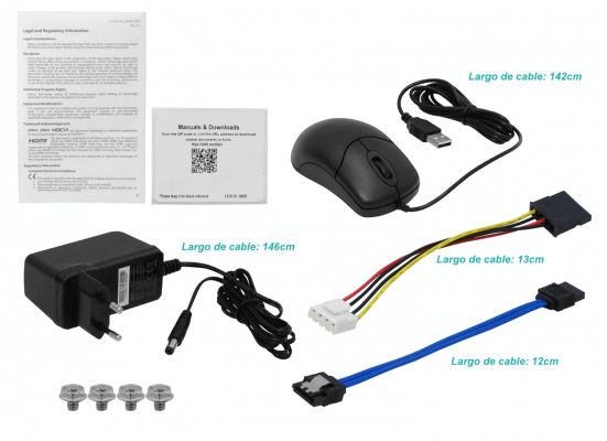 XVR1B04 DAHUA Pentahíbrido 4-BNC 2-IP requiere-1-SATA LAN-100 HDMI VGA 2-USB H.264 incluye-12V