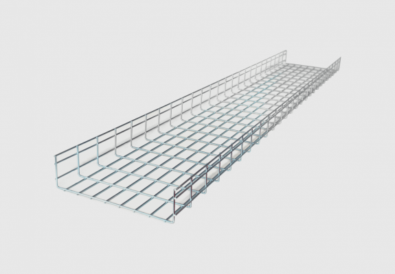 ESCAM-14 LINKCHIP Bandeja Portacables Tipo Malla de Alambre, 100x400mm, Longitud 2.5 metros, Diámetro de Hilo 5mm