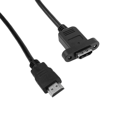HDMI-HM Conector HDMI Macho a Hembra Enroscable de 30cm Resolución 1080p