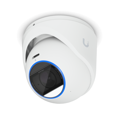 UVC-PRO-TURRET-W UI Blanco Domo Compacto 8MP IA 2,36x Zoom 1-1000 IP66 IK04 Cámara de Red IR40 Requiere PoE+