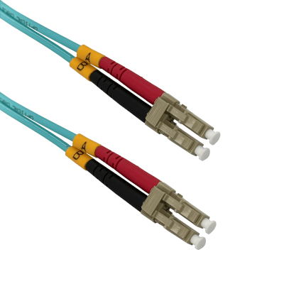 JF3LL50 Cable de fibra óptica dúplex multimodo OM3 LC-LC de 50 metros, 50/125 µm, cubierta LSZH de 3.0 mm