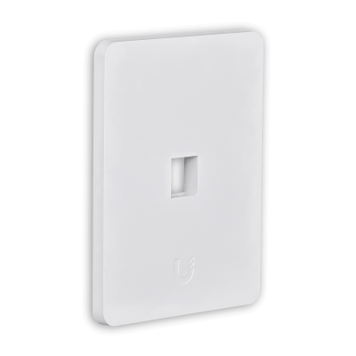 UFP1H UI 1-pieza Blanco 1-Módulo Keystone Orientación Vertical Panel Frontal Personalizable 118x88mm