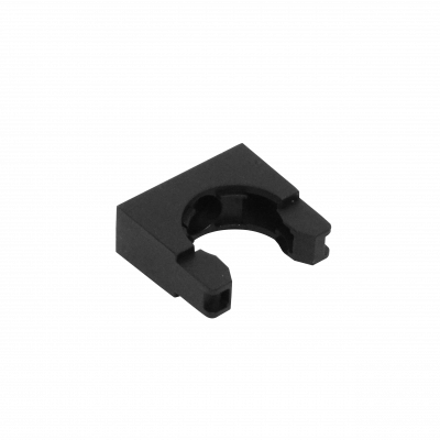 FLEP25-A 25mm Soporte Abrazadera para Conduit Flexible Plastico Negro PA