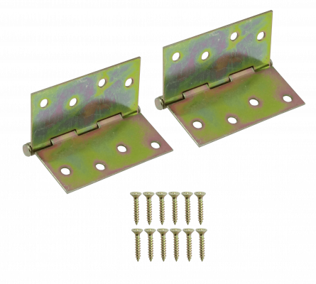 BISA-40 2-Bisagras 102x102mm x2,0 4-Tornillos incluidos-16-Tornillos 4x4-Pulgadas