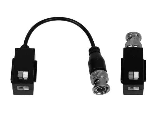 BALUN-4K Adaptador de video pasivo DAHUA 4K para cable CAT5E/6 conexión fija o inserción rápida Pin-Push con terminal BNC-Macho