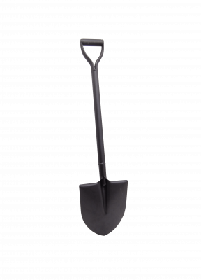PAA503MY Pala de metal con mango metálico negra 100cm 1mt
